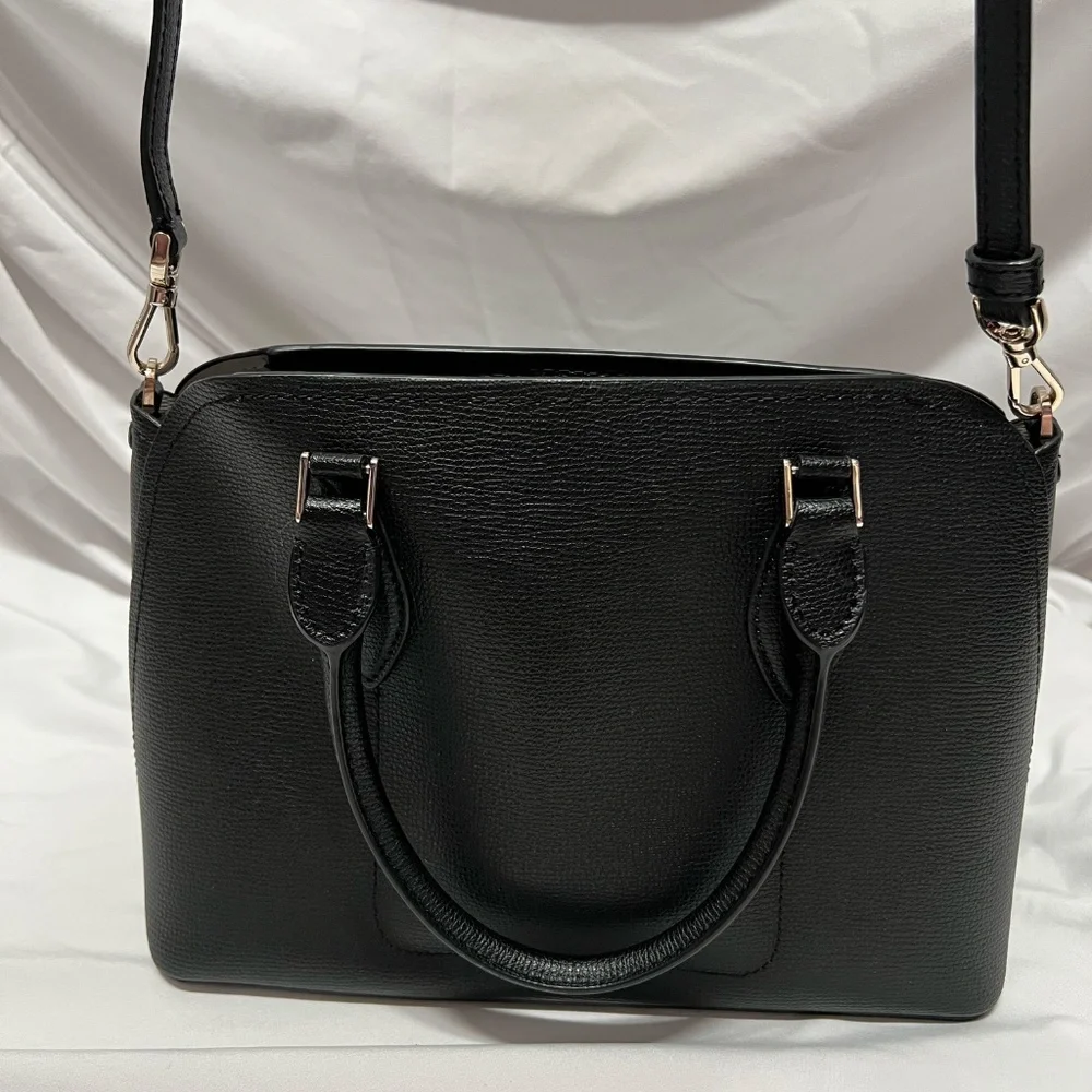 Kate Spade New York Darcy Small Satchel - Black Pebbled Leather Purse